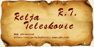 Relja Telesković vizit kartica